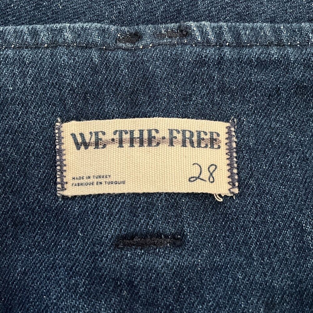 We The Free Stillwater Low Rise Slim Flare Jeans Casual Denim Retro Boho Blue 28 - Picture 4 of 12